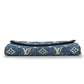 LOUIS VUITTON Long Wallet Purse M81183 Monogram, Jacquard Denim Marine Portefeuille Sarah Women Used Authentic