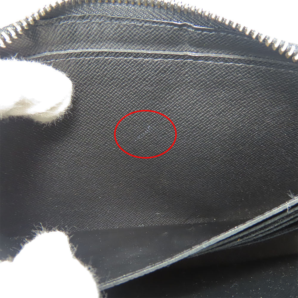 LOUIS VUITTON Long Wallet Purse M61698 Monogram Eclipse black Zippy XL mens Used Authentic