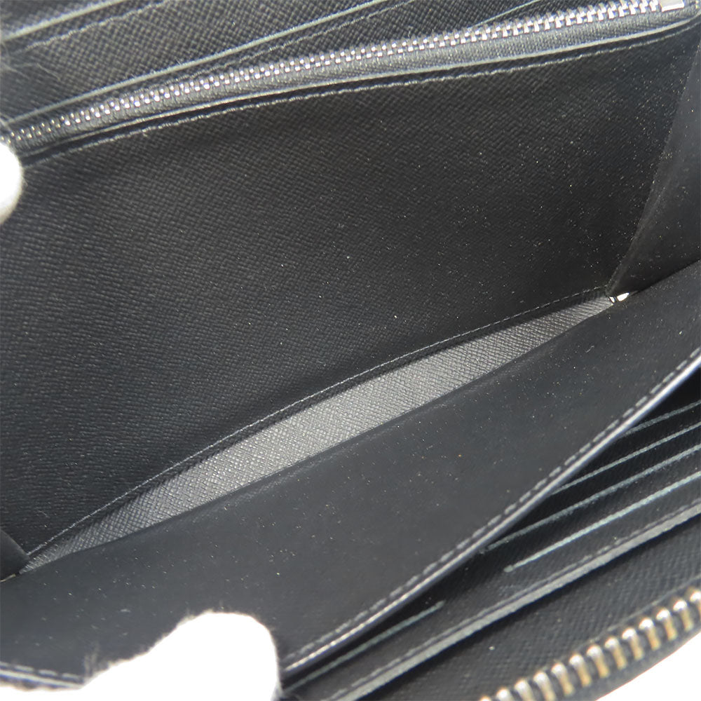 LOUIS VUITTON Long Wallet Purse M61698 Monogram Eclipse black Zippy XL mens Used Authentic