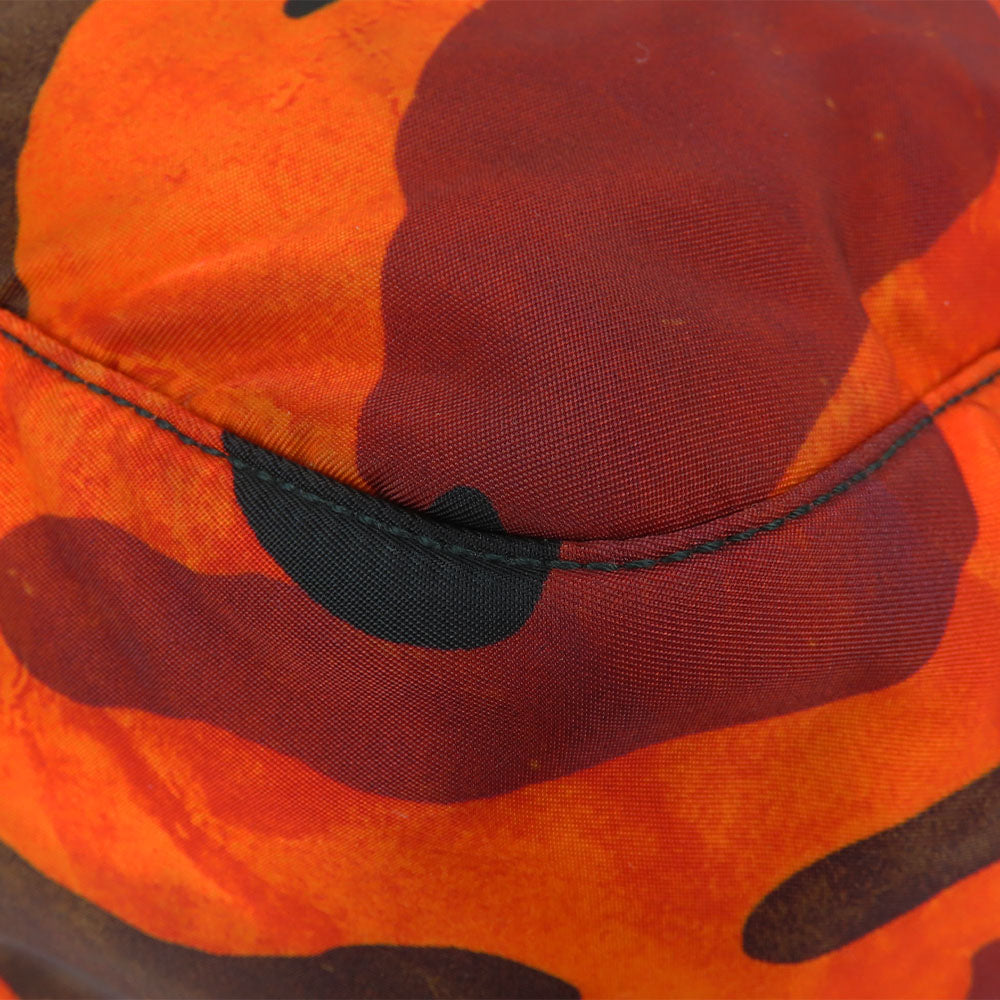 PRADA Shoulder Bag Nylon Orange camouflage unisex(Unisex) Used Authentic