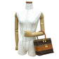 CELINE Handbag leather Brown