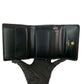 CHANEL Tri-fold wallet Matt caviar skin black