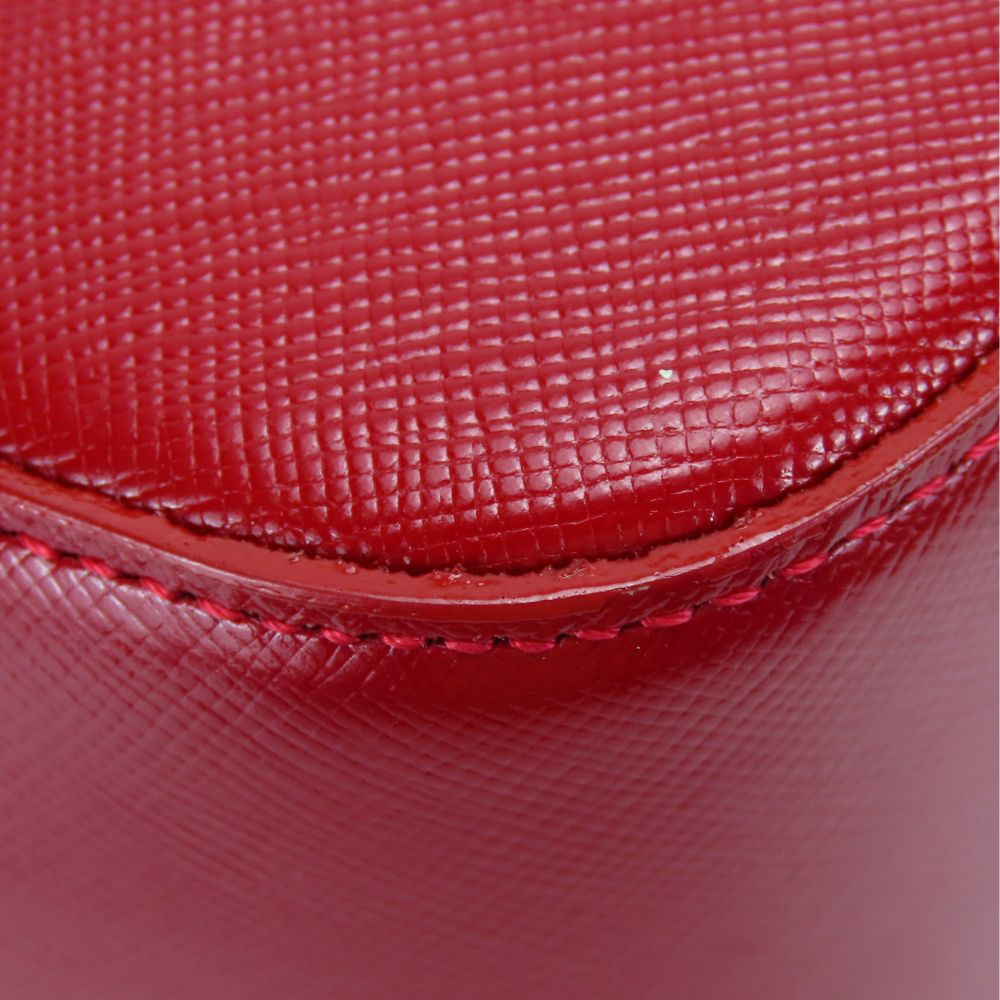 BURBERRY Handbag canvas Red