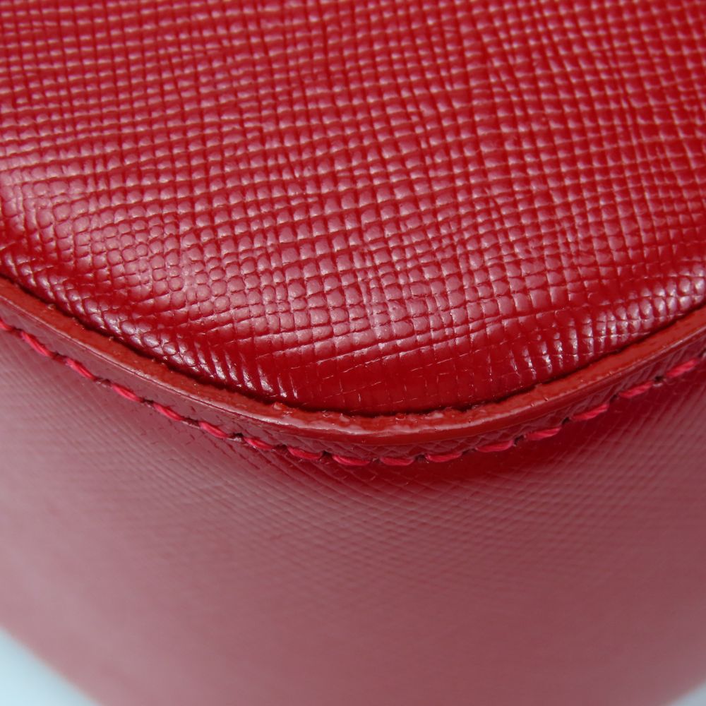 BURBERRY Handbag canvas Red