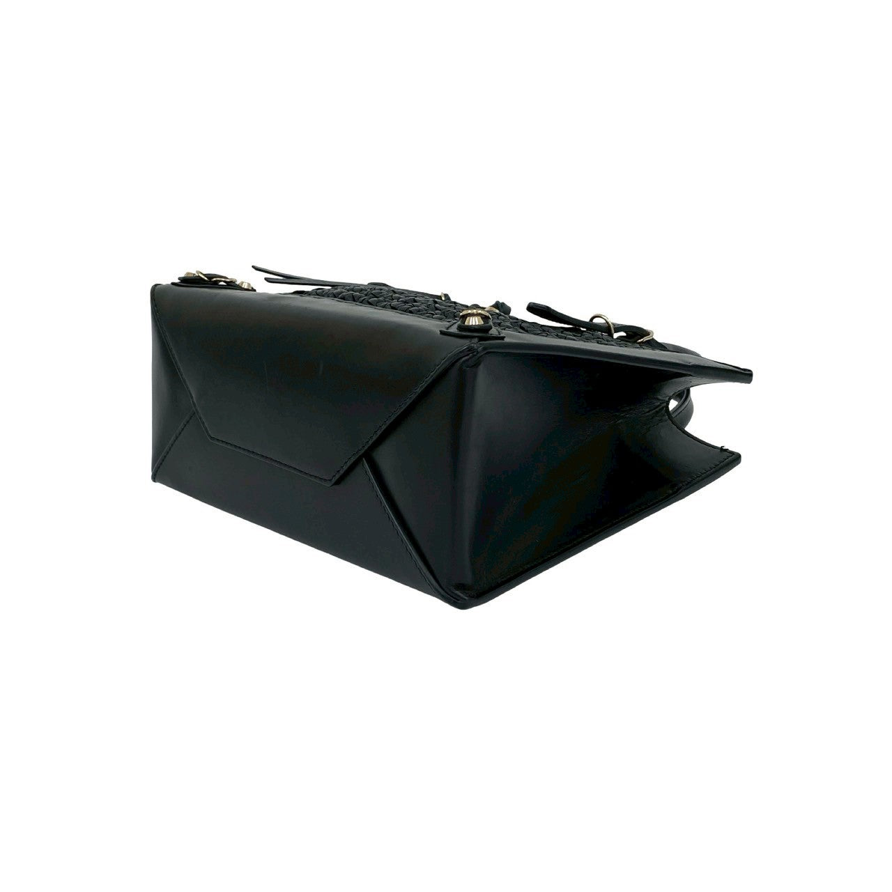 BALENCIAGA Shoulder Bag leather black Mini paper