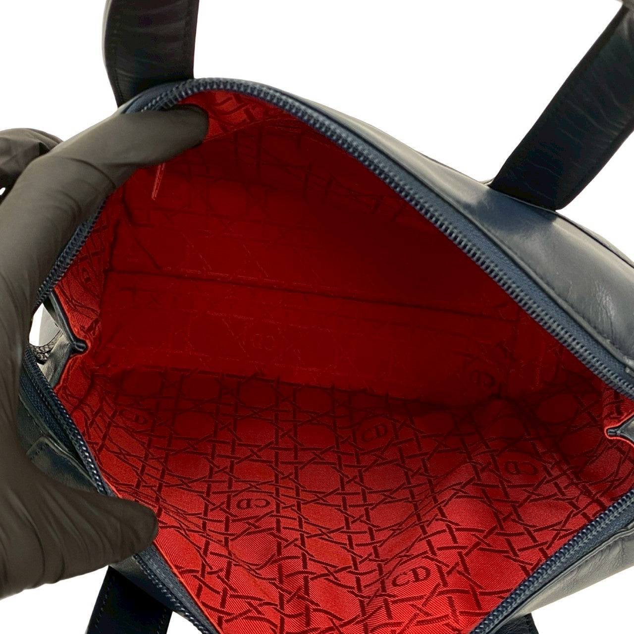 Dior Shoulder Bag leather Navy