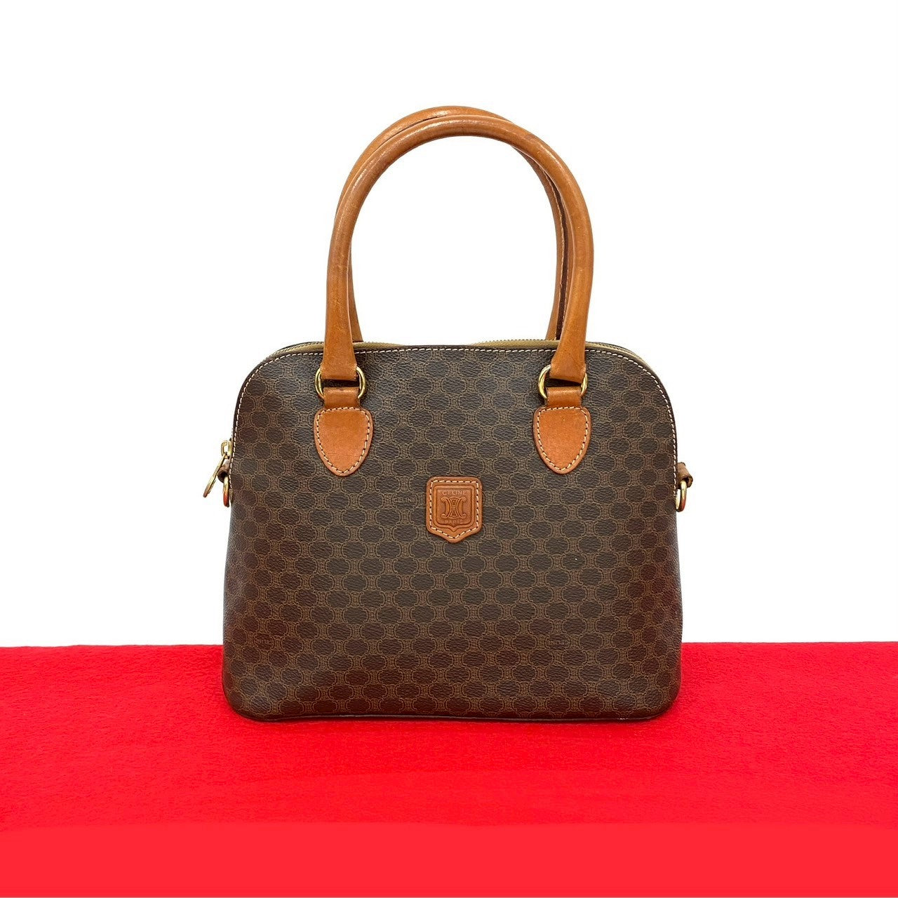 CELINE Handbag leather Brown