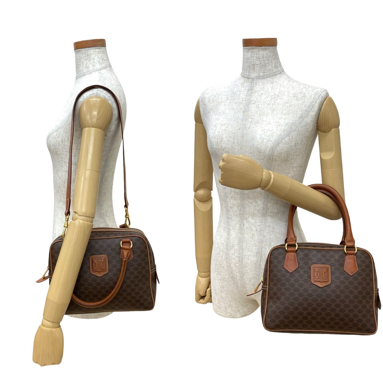 CELINE Shoulder Bag leather Brown