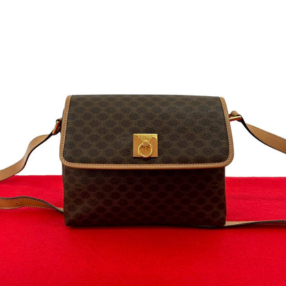 CELINE Shoulder Bag leather Brown