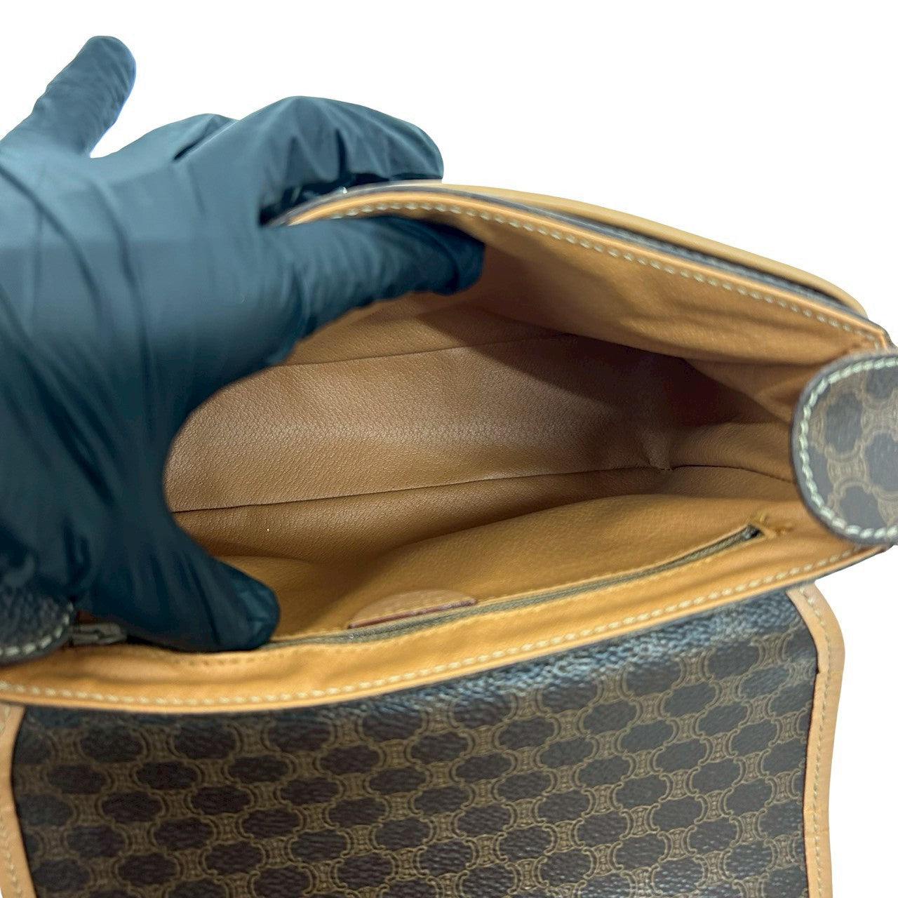 CELINE Shoulder Bag leather Brown