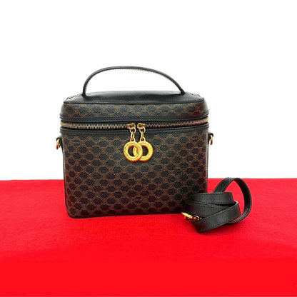 CELINE Shoulder Bag leather black