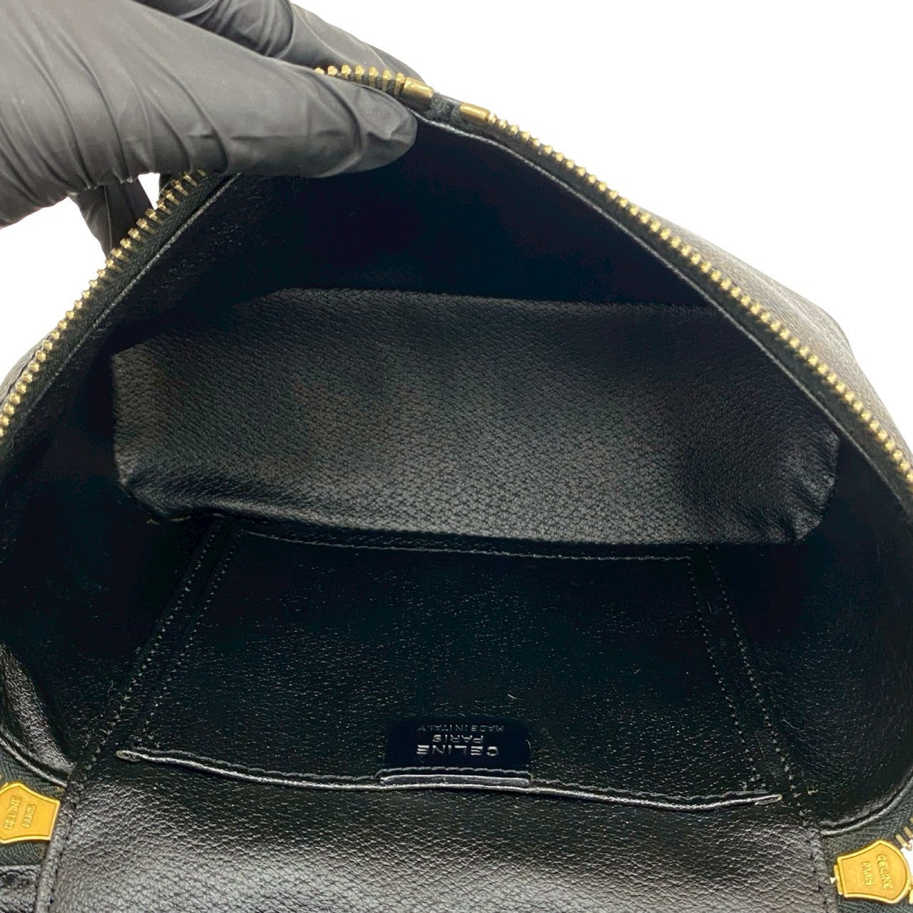 CELINE Shoulder Bag leather black