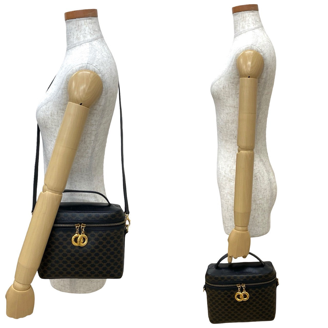 CELINE Shoulder Bag leather black