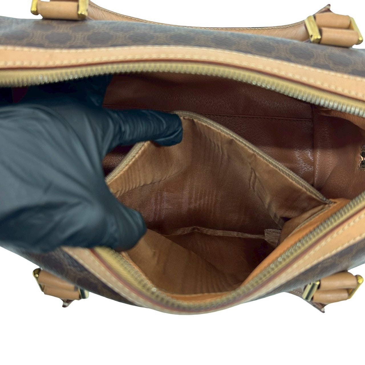 CELINE Shoulder Bag leather Brown