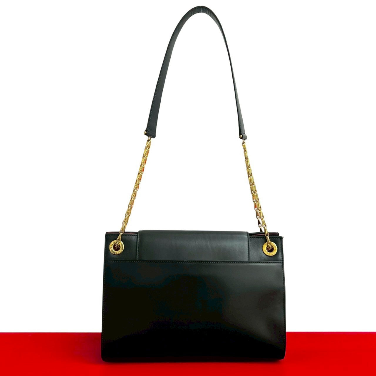 CELINE Shoulder Bag leather black