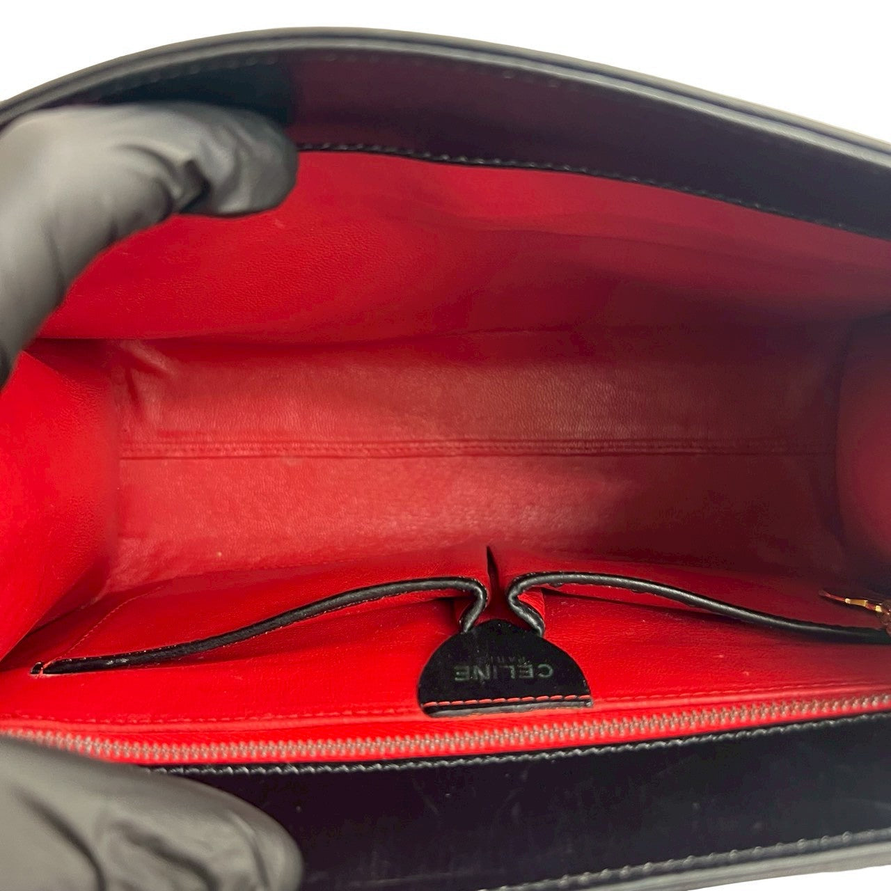 CELINE Shoulder Bag leather black