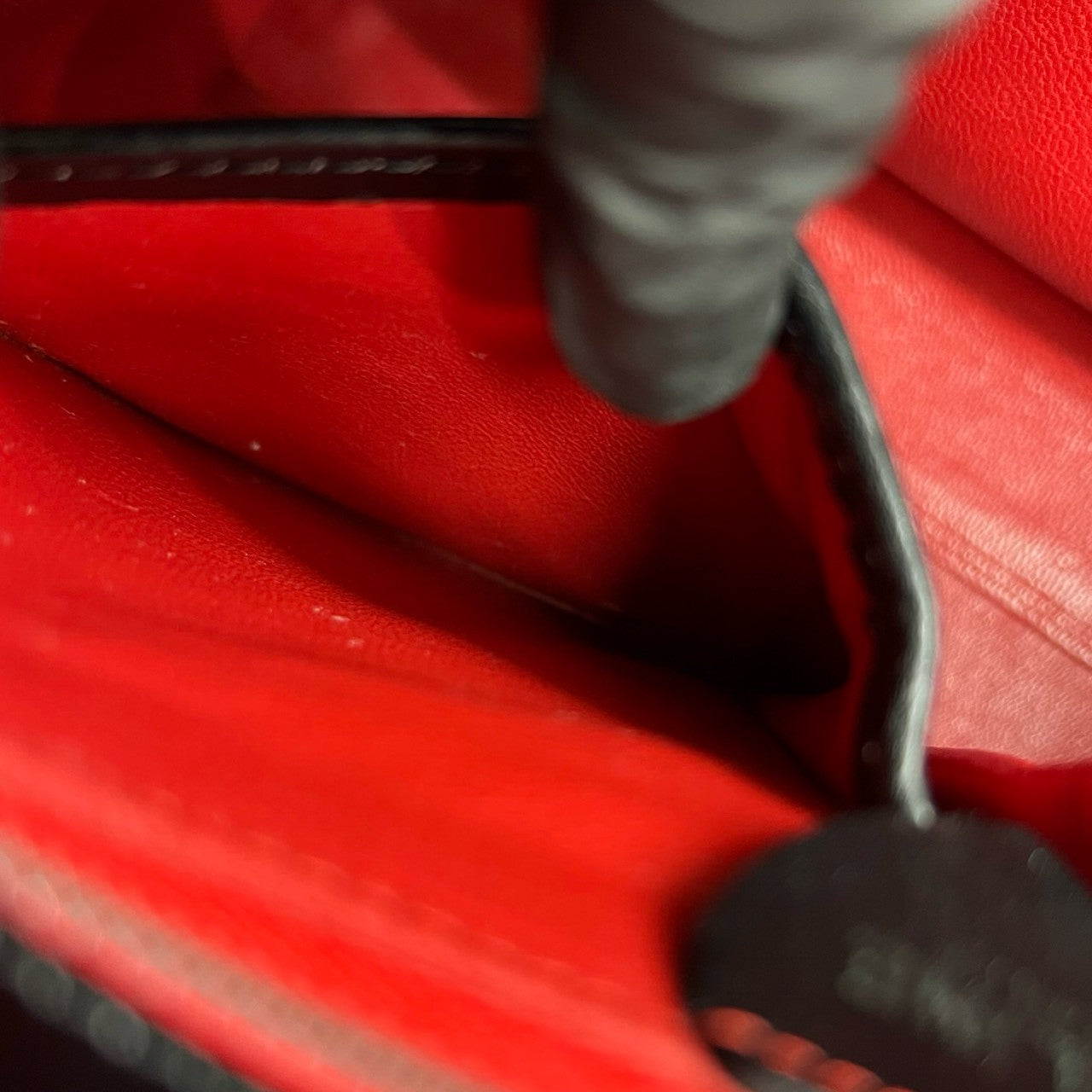 CELINE Shoulder Bag leather black