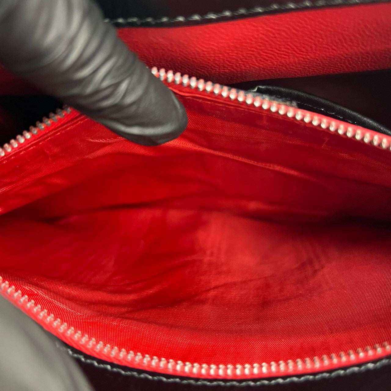 CELINE Shoulder Bag leather black