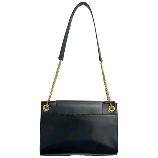 CELINE Shoulder Bag leather black