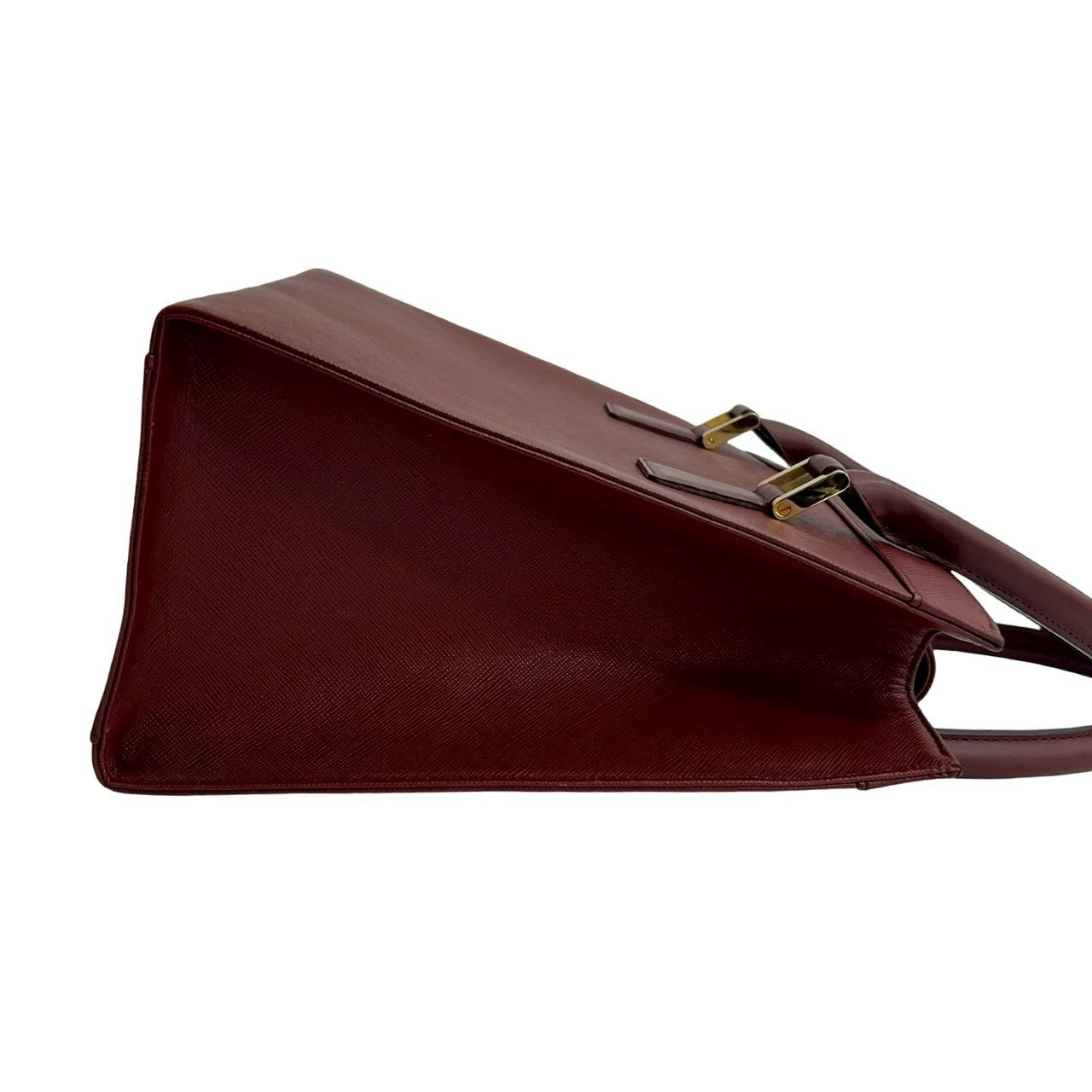 BURBERRY Handbag leather wine-red