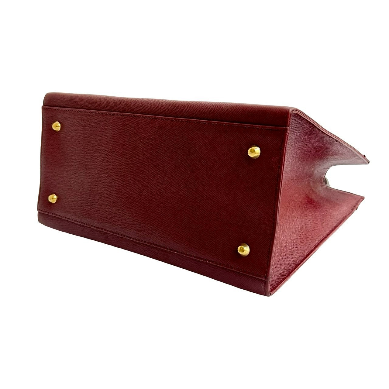 BURBERRY Handbag leather wine-red