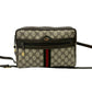 GUCCI Shoulder Bag leather Brown Sherry line