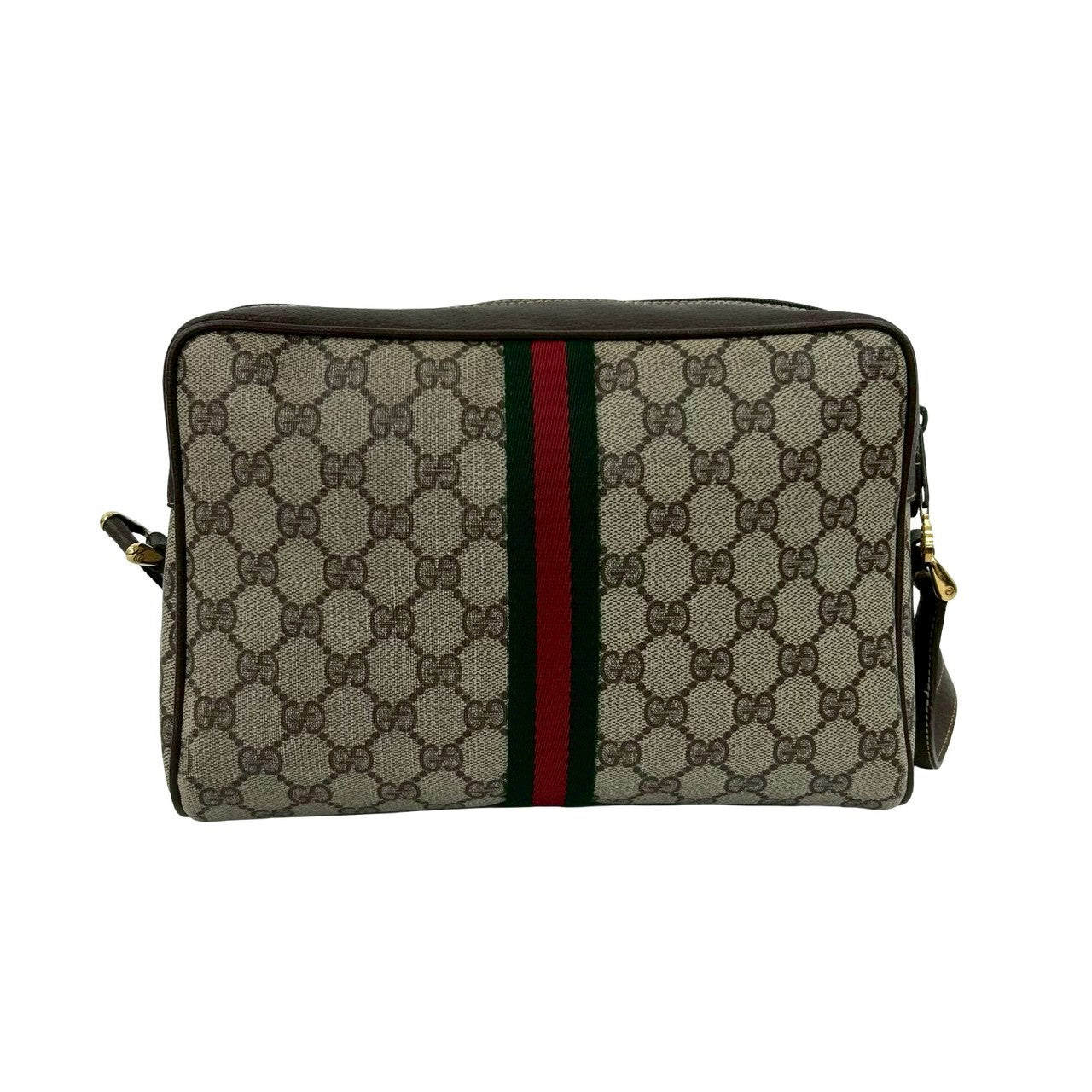 GUCCI Shoulder Bag leather Brown Sherry line