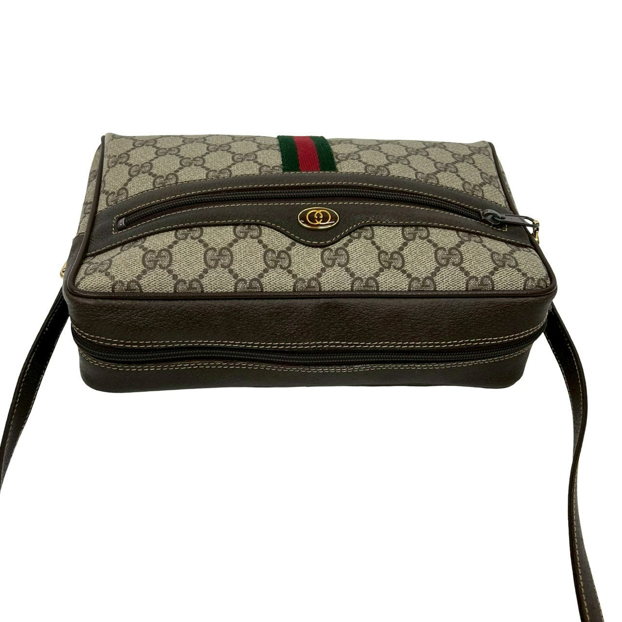 GUCCI Shoulder Bag leather Brown Sherry line