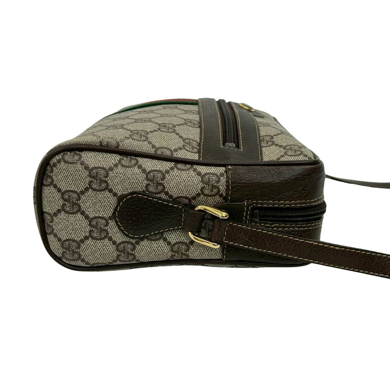 GUCCI Shoulder Bag leather Brown Sherry line