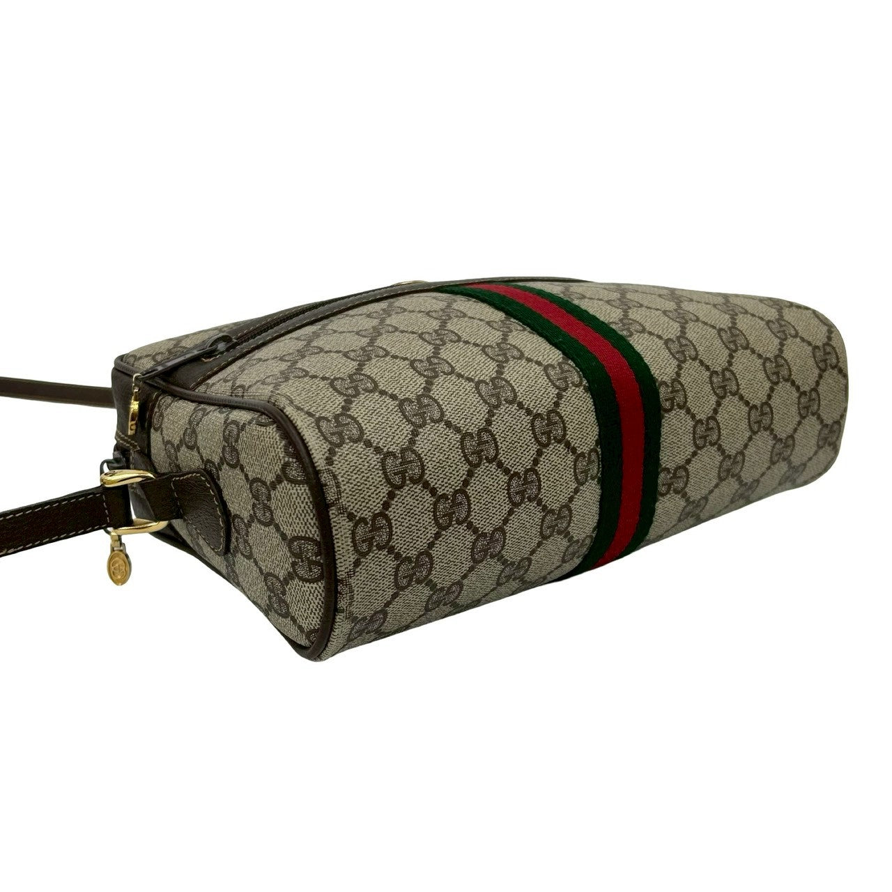 GUCCI Shoulder Bag leather Brown Sherry line