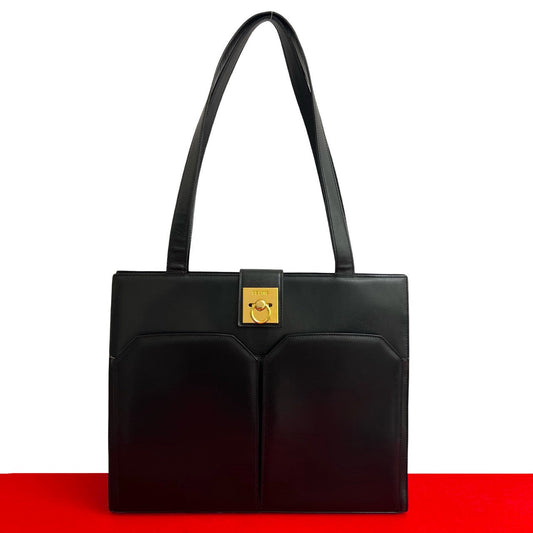 CELINE Tote Bag leather black