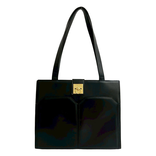 CELINE Tote Bag leather black