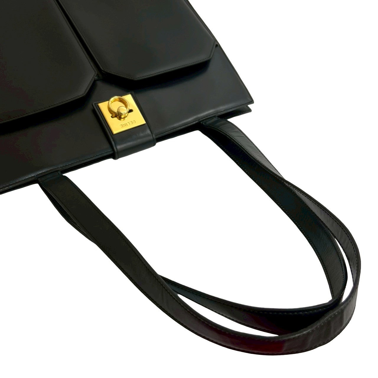 CELINE Tote Bag leather black