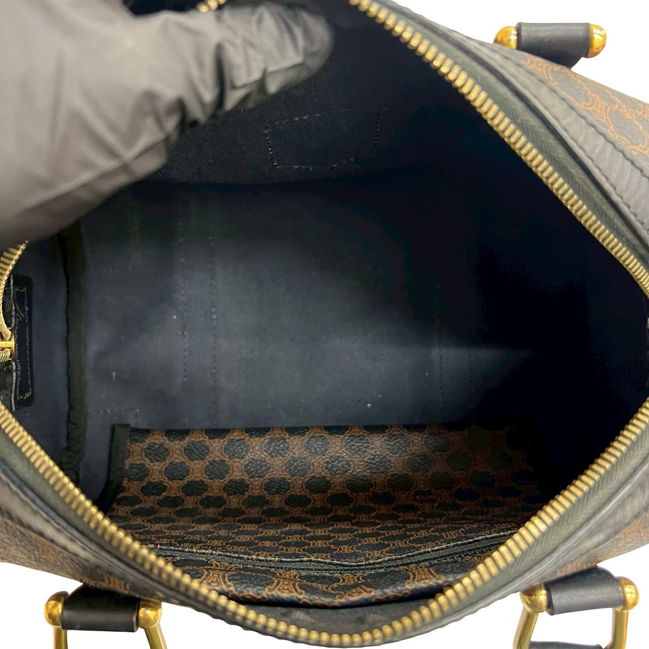 CELINE Shoulder Bag leather Brown