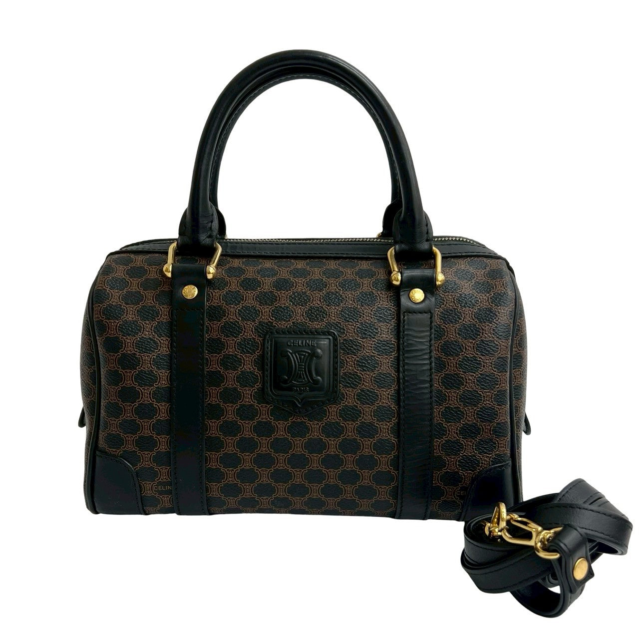 CELINE Shoulder Bag leather Brown