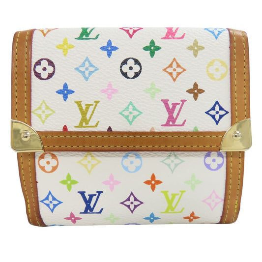 LOUIS VUITTON Bifold Wallet M92983 Monogram multicolor Bron Porto Monet Bier Cartes Crdit Women Used Authentic