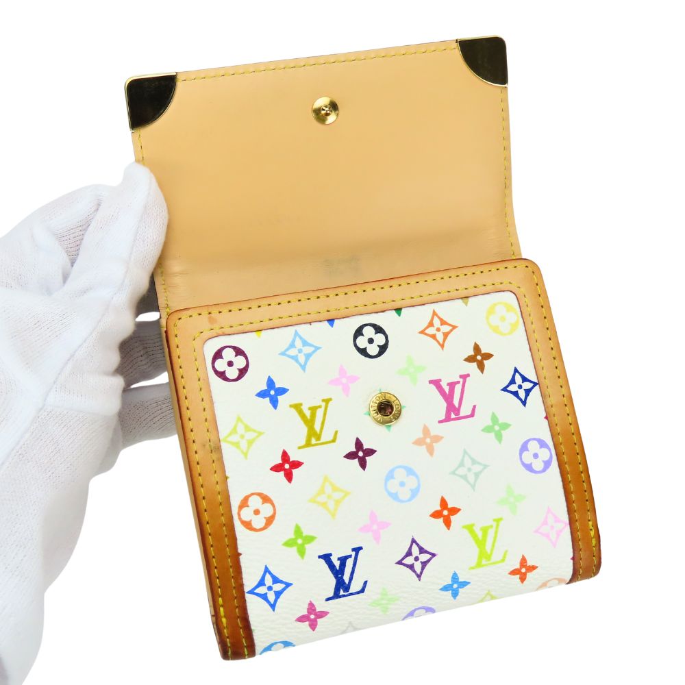 LOUIS VUITTON Bifold Wallet M92983 Monogram multicolor Bron Porto Monet Bier Cartes Crdit Women Used Authentic