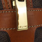 CELINE Handbag PVC, Leather Brown Women Used Authentic