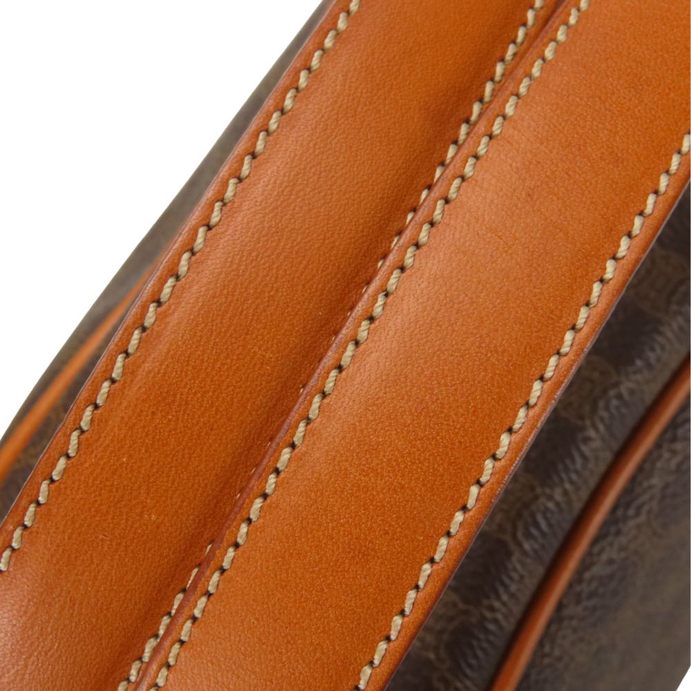 CELINE Handbag PVC, Leather Brown Women Used Authentic