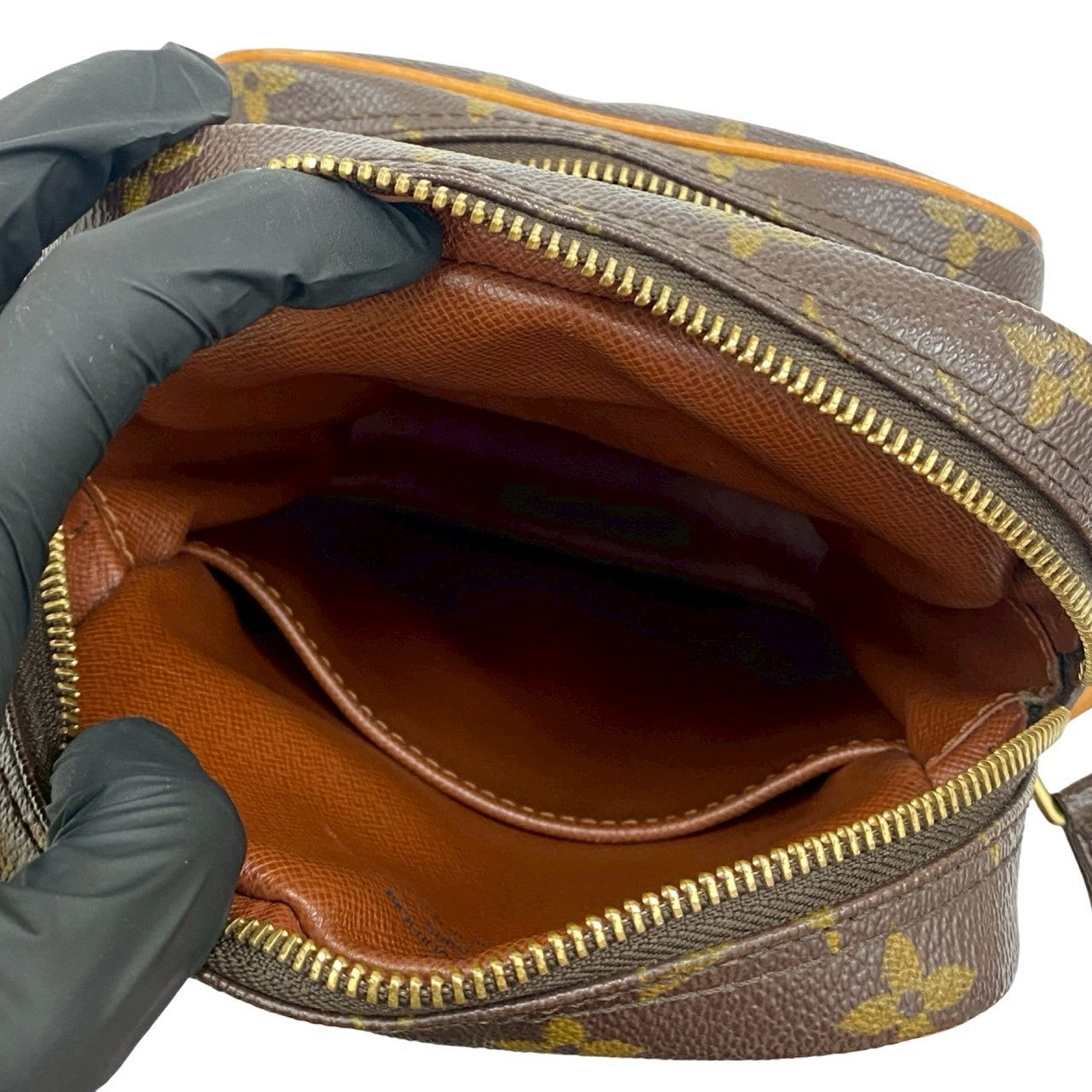 LOUIS VUITTON Shoulder Bag leather Brown Monogram Amazone