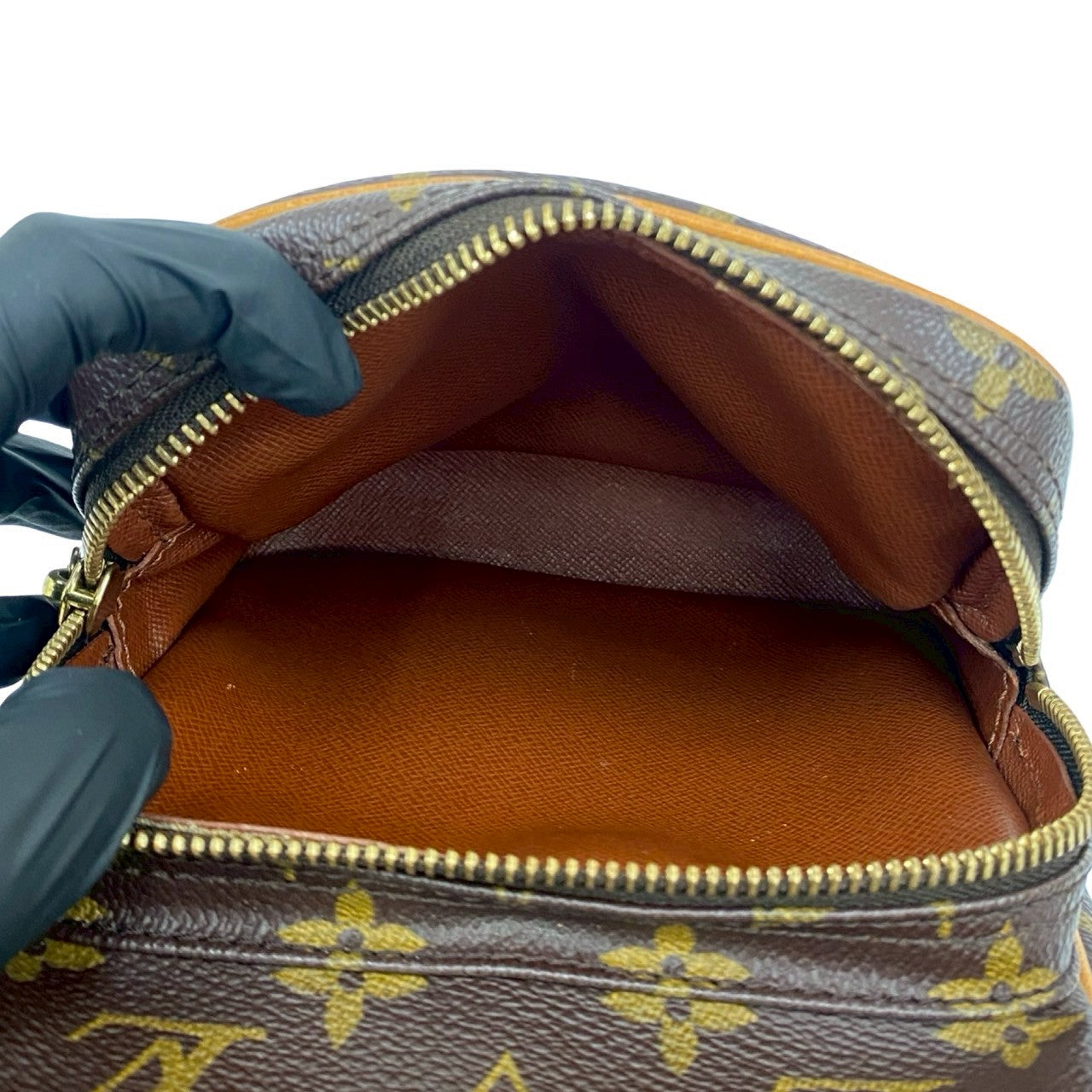 LOUIS VUITTON Shoulder Bag leather Brown Monogram Amazone