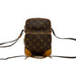 LOUIS VUITTON Shoulder Bag leather Brown Monogram Amazone
