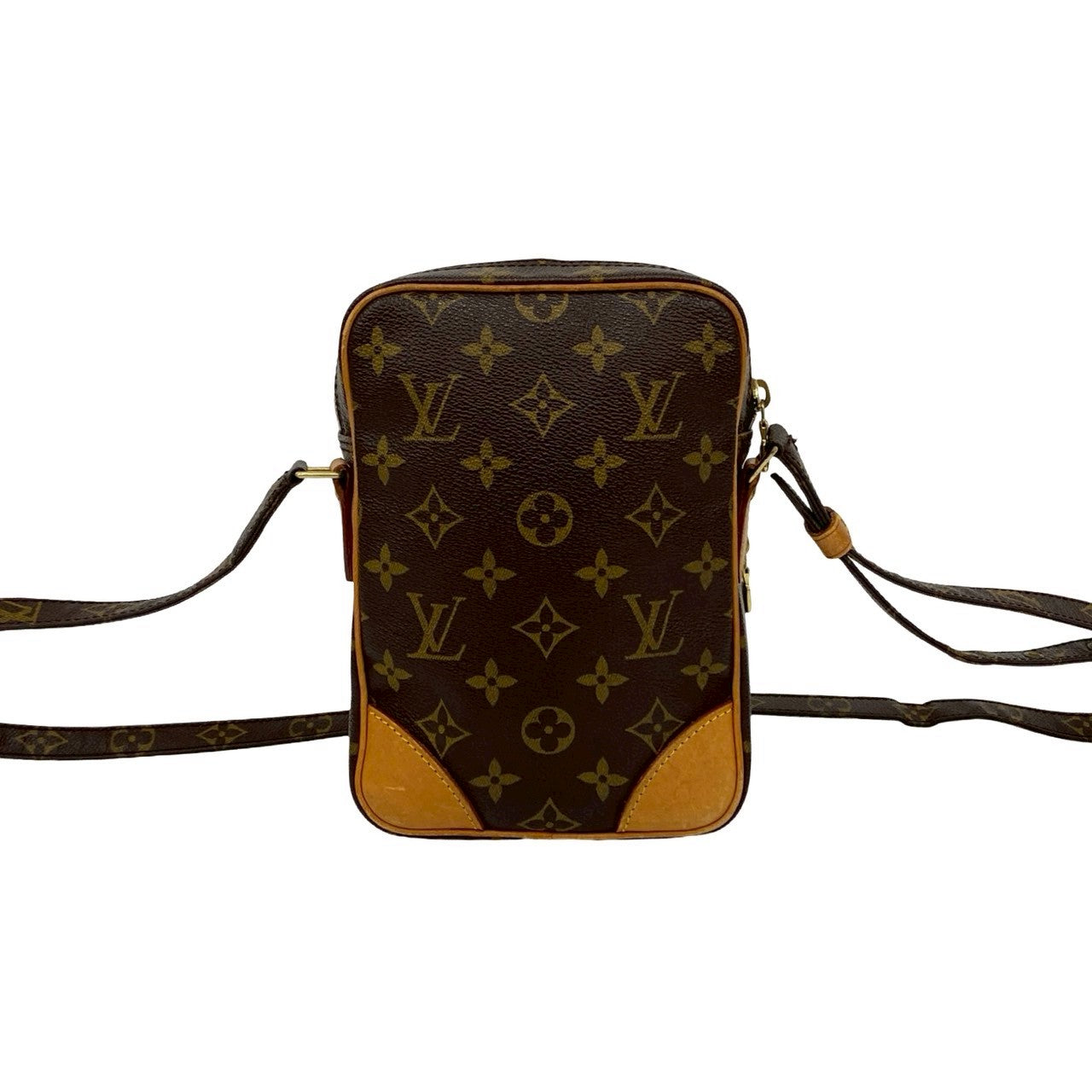 LOUIS VUITTON Shoulder Bag leather Brown Monogram Amazone