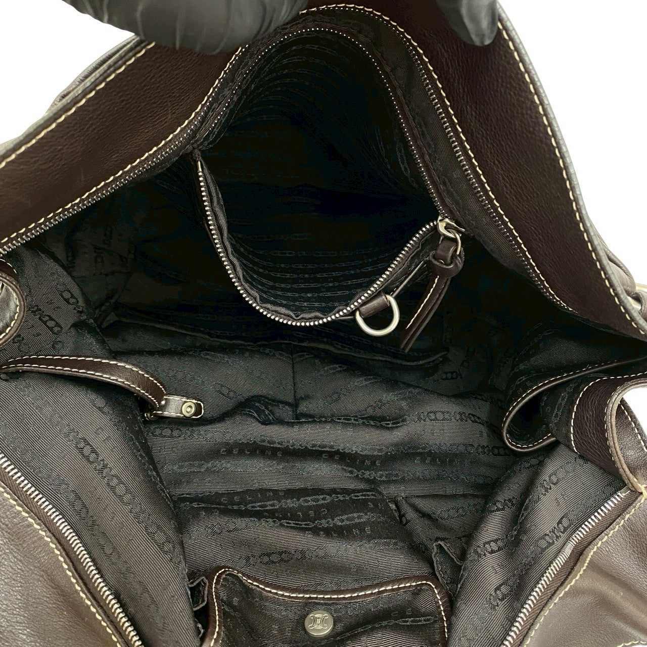 CELINE Handbag leather Brown