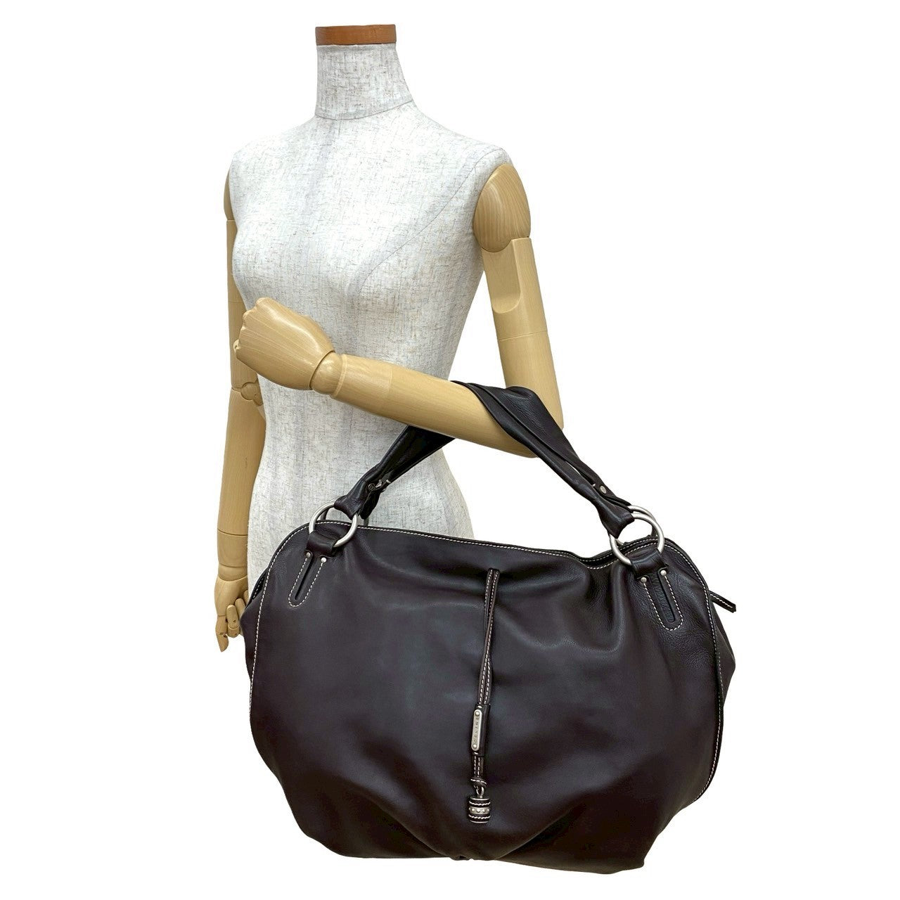 CELINE Handbag leather Brown