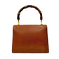 GUCCI Handbag leather Brown Bamboo