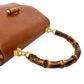 GUCCI Handbag leather Brown Bamboo