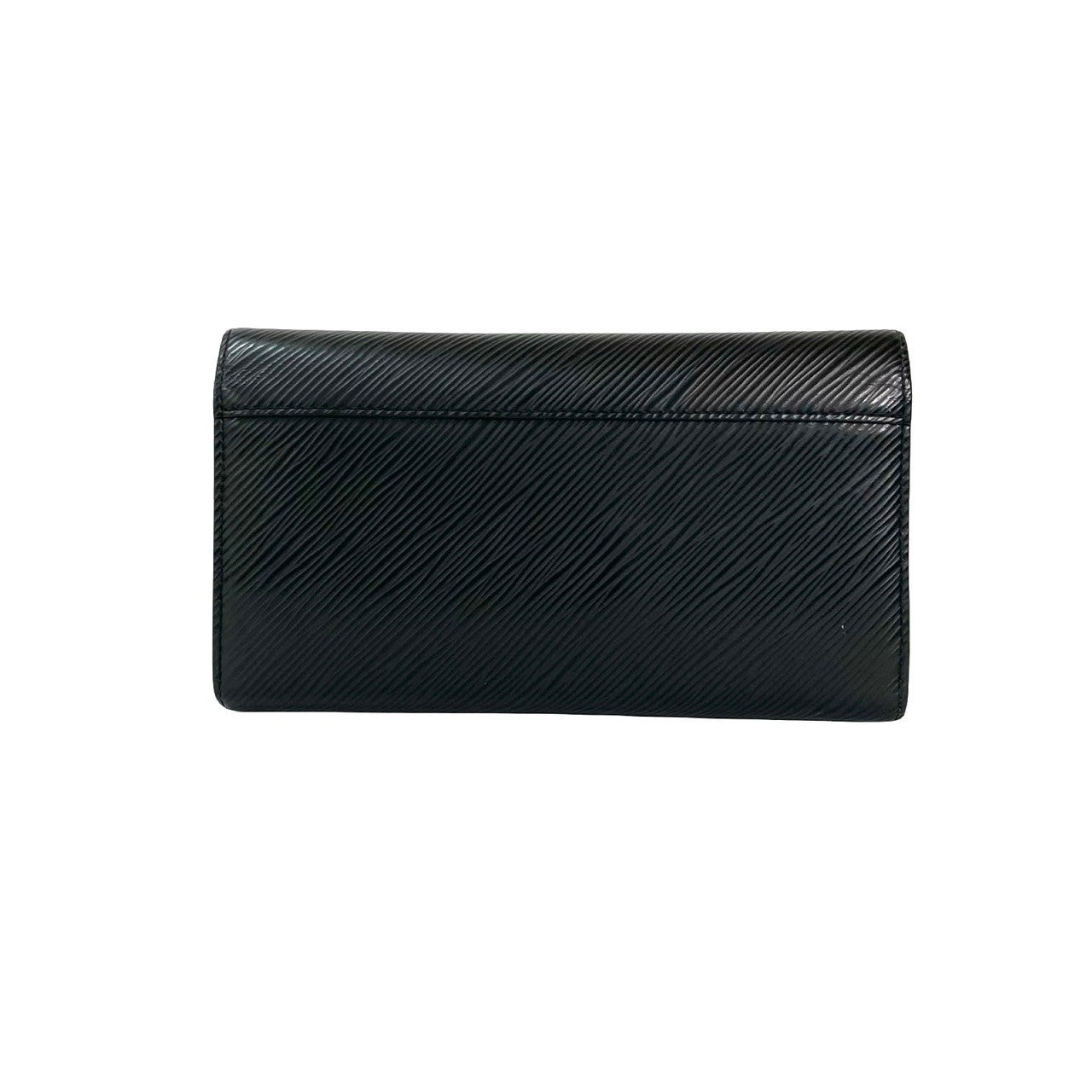 LOUIS VUITTON Long Wallet Purse Epi Leather black Epi Portefeuille twist