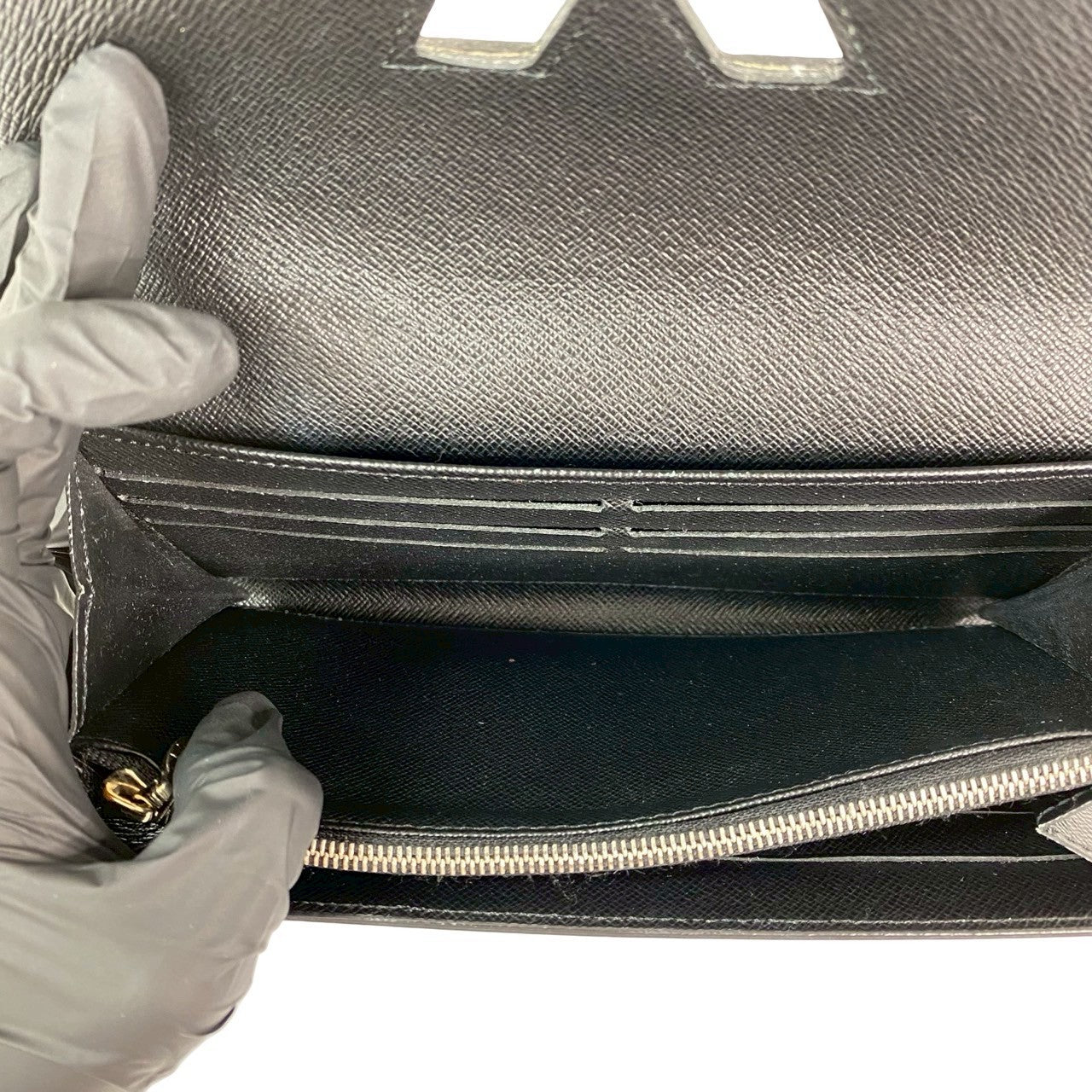 LOUIS VUITTON Long Wallet Purse Epi Leather black Epi Portefeuille twist