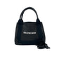 BALENCIAGA Shoulder Bag leather black Navy Cabas S